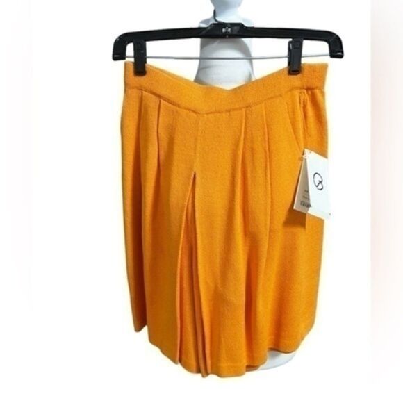 St. John tangerine orange skorts shorts nwt skirt vintage 4 small - Picture 1 of 16